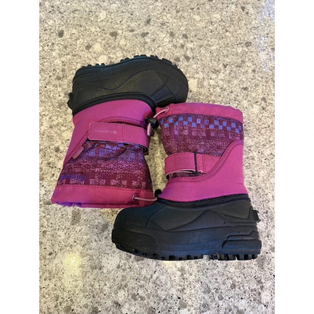 Columbia Toddler Waterproof Powderbug Plus Insulated Warm Snow Boots Size 8